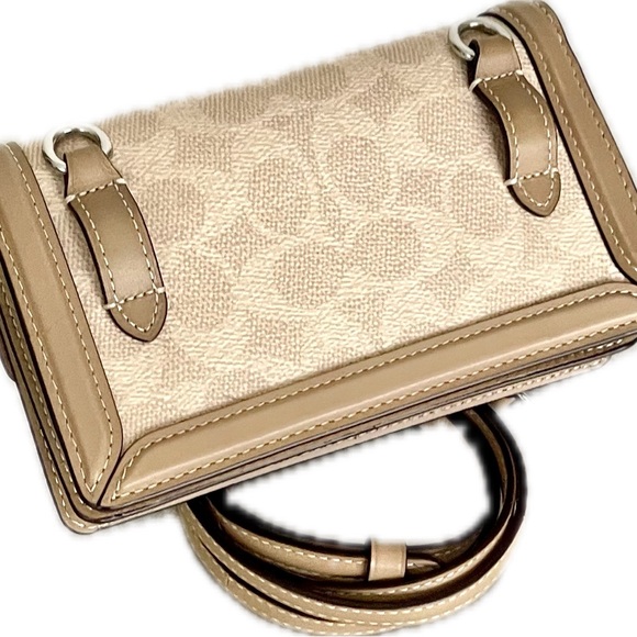 Coach Riley Convertible 3-way Belt Bag in Signature Canvas/Leather - Picture 11 of 14